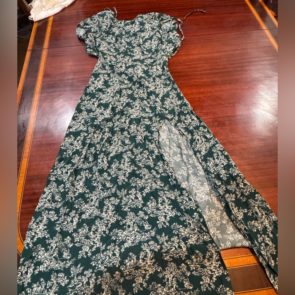 Urban Outfitters Green Floral Maxi Dress